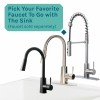 Tehila Grey 19 Gallon Utility Sink with Black Legs and