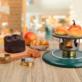 2 Pack Mini Alcohol Stoves, Ultralight Portable Spirit Burner Furnace, Camp Stove with Aluminum Stand, Grey Alcohol Fuel Stove for Outdoor Backpacking Hiking Camping Survival Picnic Cooking