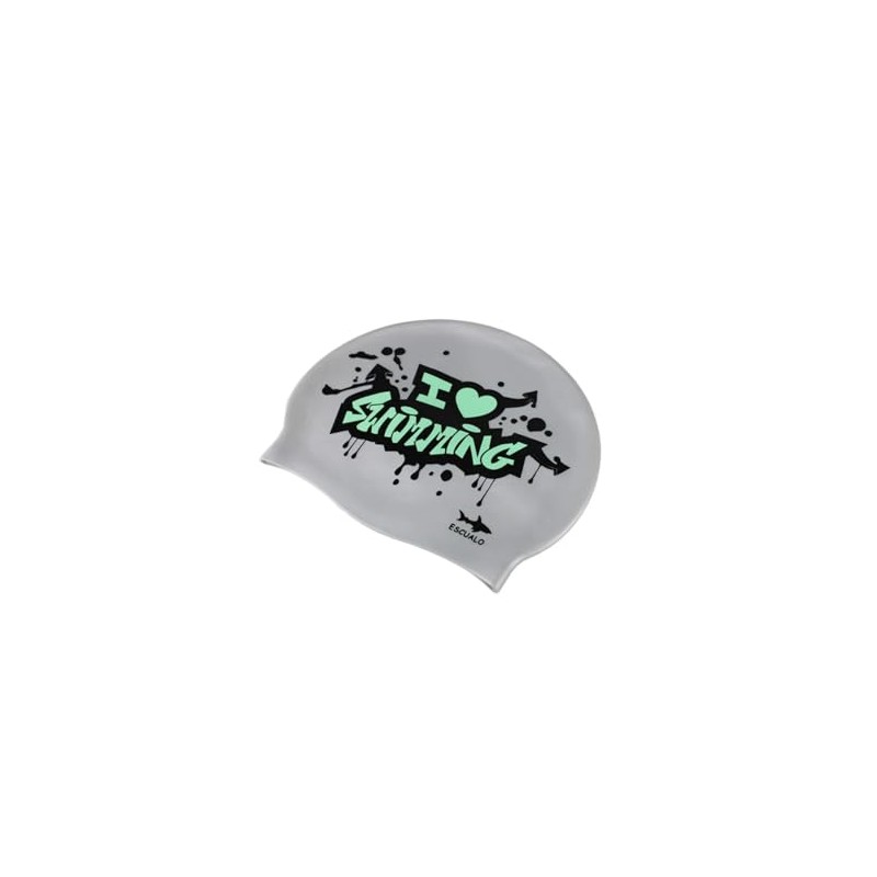 escualo Gorra para Natacion Unisex Adultos o Niños Modelo Grafiti