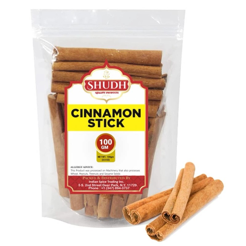 jimidar SHUDH Cinnamon Sticks 100GM (3.5 Oz) | Cassia Cinnamon