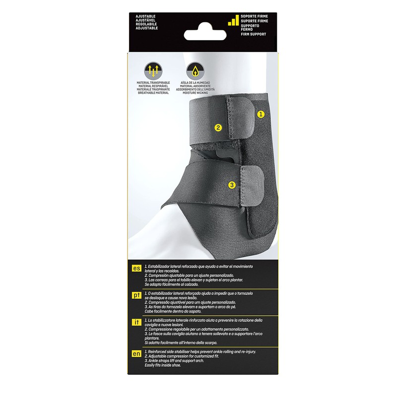 FUTURO Ankle Support Brace, Adjustable, Black - Brace for Sprains