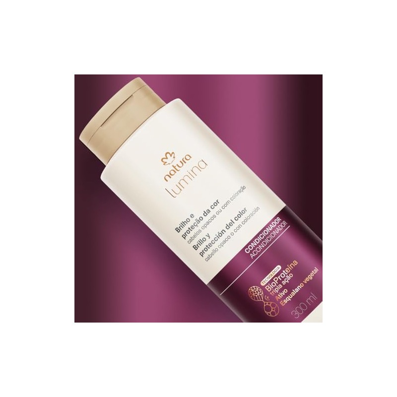 Natura Lumina Acondicionador para Cabello Teñido, Brillo y Protección del