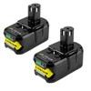 2Pack 6.0Ah P108 Battery Compatible with Ryobi 18 Volt Lithium