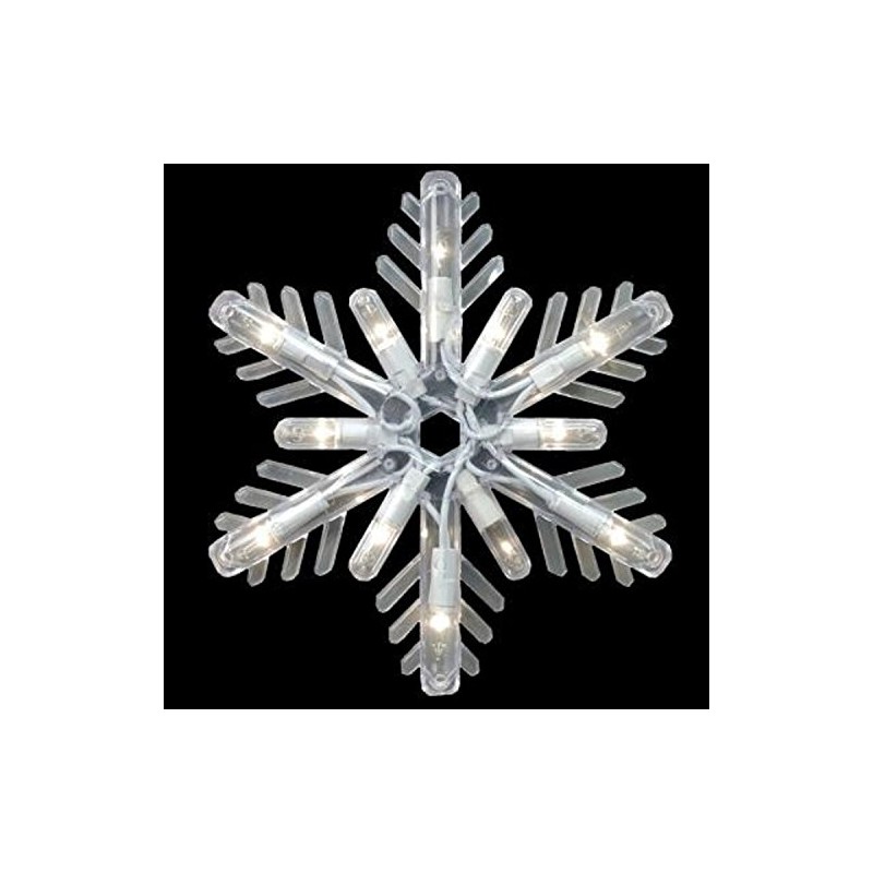 GE 8 ct 7" Elegant twinkling snowflake Icicle Lights -