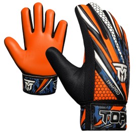 TOPMAD Goalkeeper Gloves for Kids Boys Youth, Soccer Goalie Gloves Kids with Double Wrist Support, Strong Grip Double Padded Palm football gloves boys