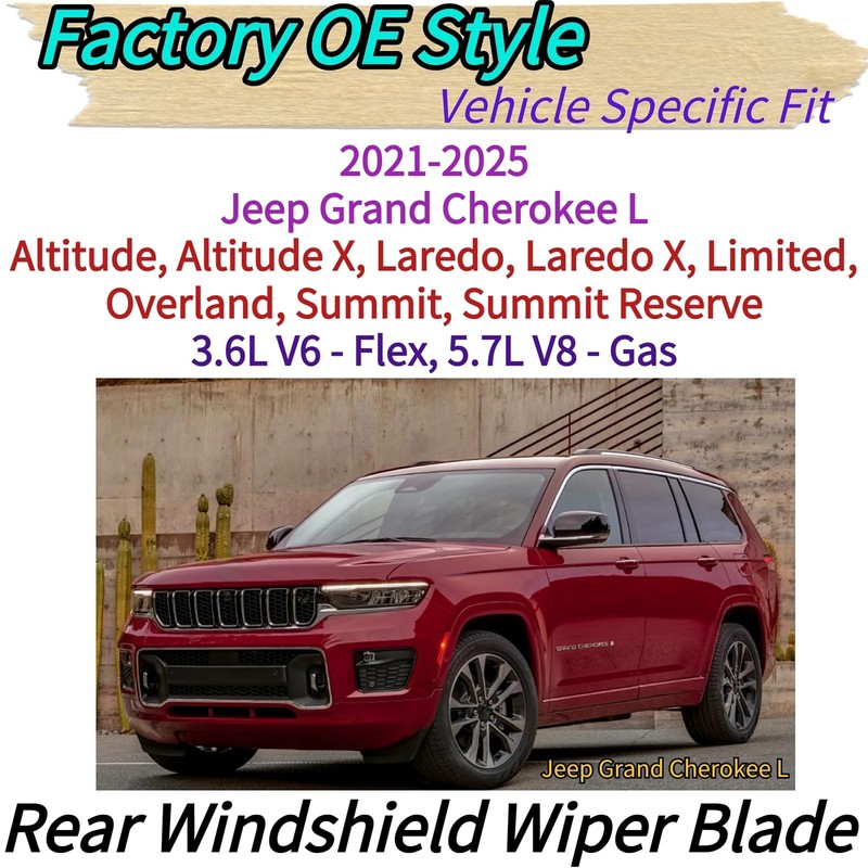 Rear Wiper Blade for Jeep Grand Cherokee L 2025 2024