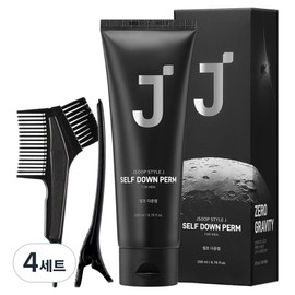 J.Sup Style J. For Men Self Down Perm for all hair + tongs + perm + gloves + perm brush set, 200ml, 4 sets / 제이숲 스타일제이 포맨 셀프 다운펌 모든모발용 + 집게 + 펌지 + 장갑 + 펌브러쉬 세트, 200ml, 4세트