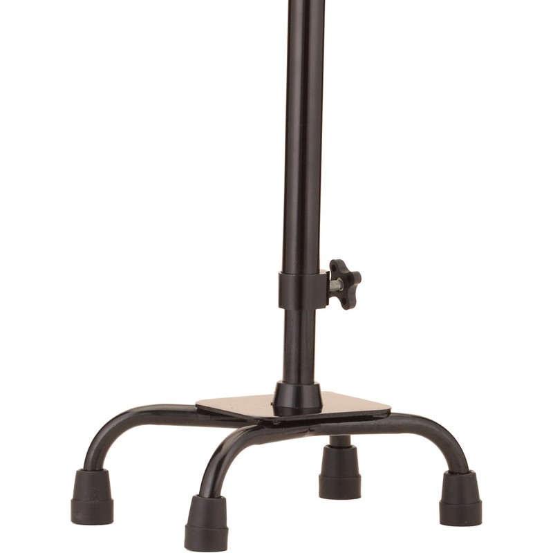 NOVA Medical Quad Cane Small Base With Offset, Black
