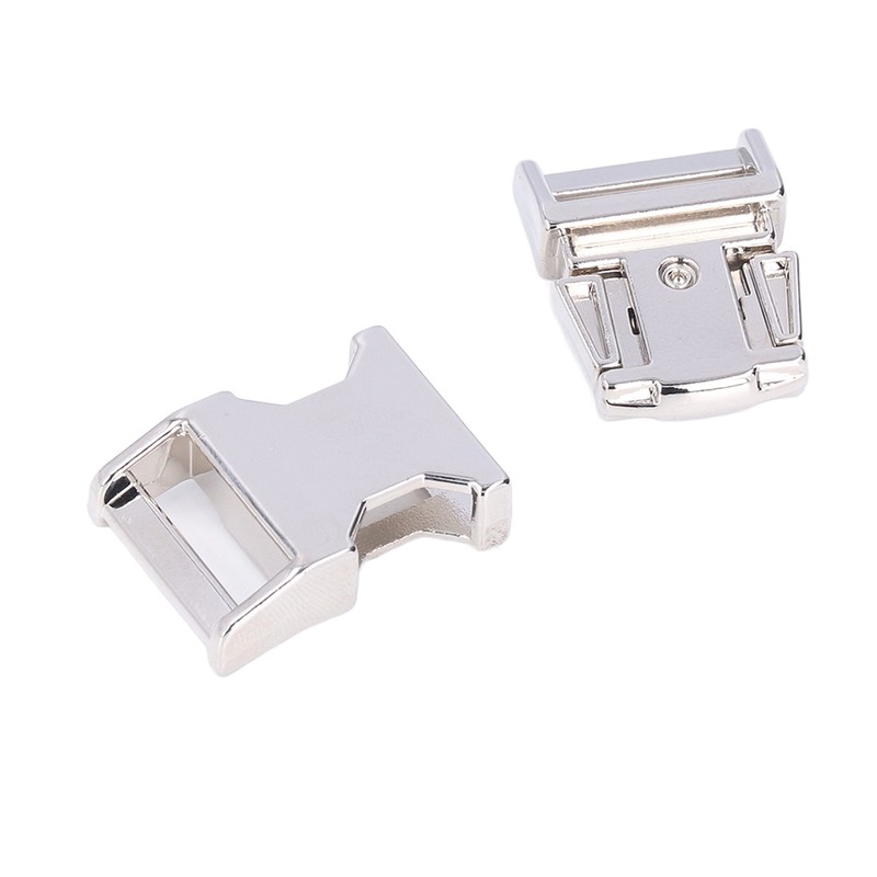 4Pcs Side Release Buckle 25x47mm Zinc Alloy Glossy Durable Wide