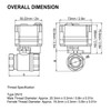 Shanrya Electric Ball Valve, CWX-15N-CR01-DC12V-DN15, Stainless Steel, Brass, Bronze, Motorized