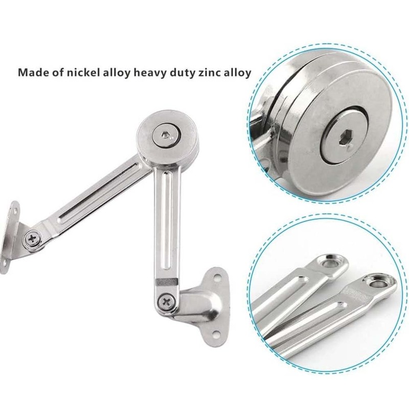 Soft Close Lid Support Hinges Heavy Duty Lid Stay Hinge