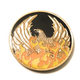 Recovery Line 25 Year NA Black & Gold Phoenix Medallion “Out of The Ashes”- NA Medallions, NA Coin, NA Chip