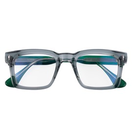 SKYWAY Blue Light Filter Glasses Men – Fashion Square Glasses Blue Light Glasses – Glasses Without Prescription – Blue Light Blocking Glasses for Men, gray