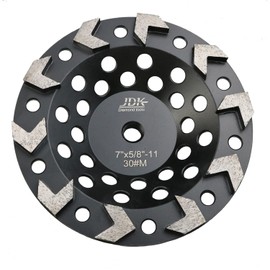 7 Inch Diamond Arrow Segments Grinding Wheel for Concrete Grinding and Paint, Epoxy, Mastic,Glue and Coating Removal with 5/8’’-11 Arbor