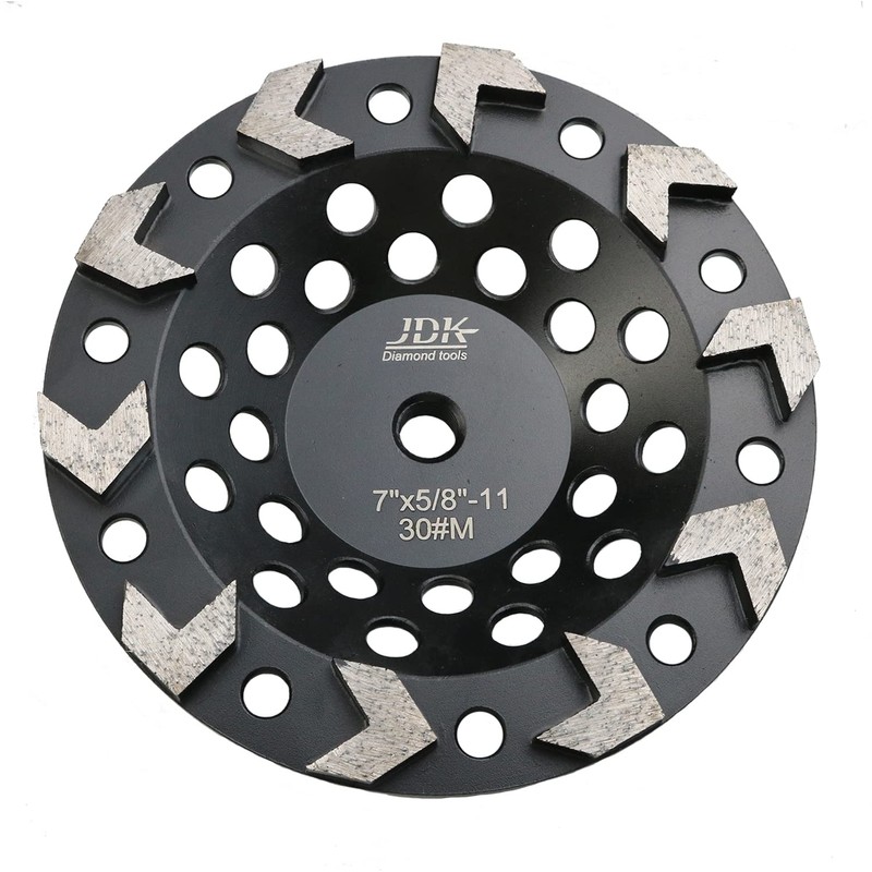 7 Inch Diamond Arrow Segments Grinding Wheel for Concrete Grinding