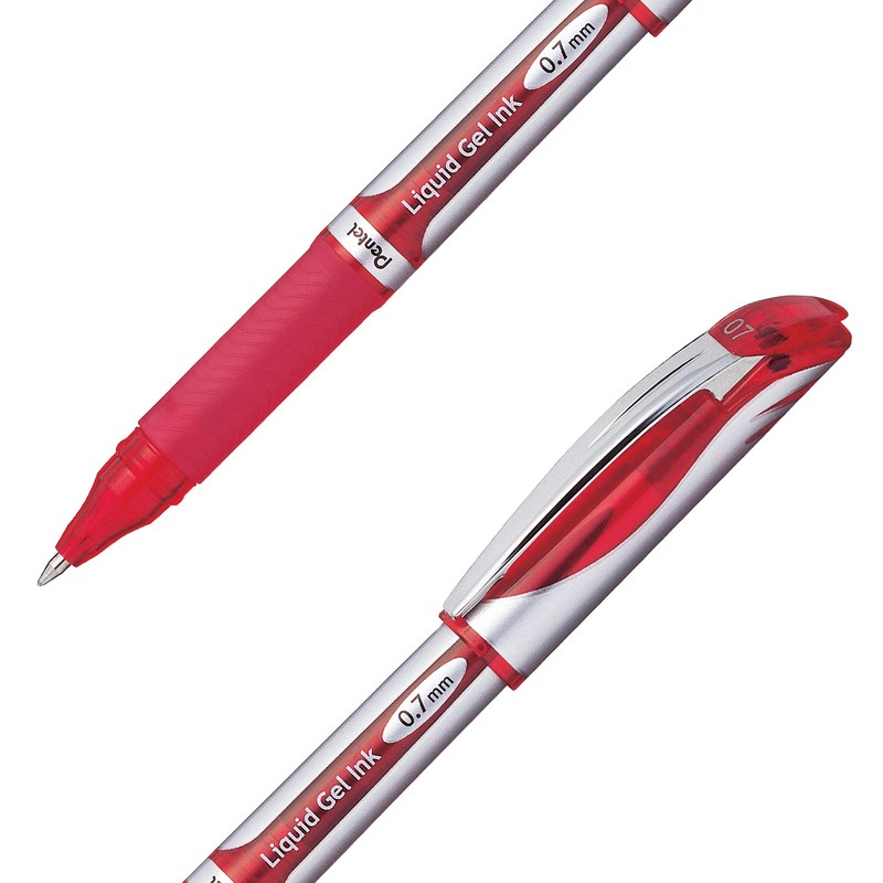 Pentel BL57BP-B Bolígrafo Energel Dx 0.7 mm Rojo Bl 1