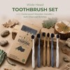 Pursonic Wide Head Toothbrush Set with Cedarwood Wooden Handle &