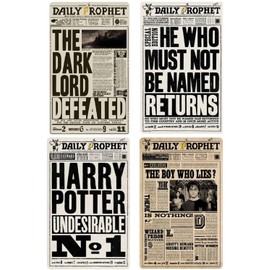 Melody Jane Dolls House Daily Prophet Miniature 1:12 Scale Newspaper Poster