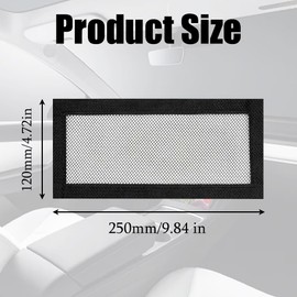 2 PCS Car Under Seat Air Vent Cover 25 x 12cm Car Under Air Outlet Cover Anti-Blocking Mesh Protection Cover for Ventilation Grille Compatible with Model Y Model 3 Cover Replacement Ventilation Slots