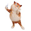 AB Tools Ginger Fat Taking Cat Selfie Picture Ornament Statue