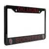 EliteAuto3K Oklahoma Sooners Black License Plate Frame Cover - EliteAuto3K