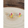Unicorn Poo Emoji - Small Sterling Silver Stud Earrings/Ear Studs