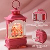 Gorrzai Valentines Day Snow Globe Gnome Snow Globe Lantern, Lighted