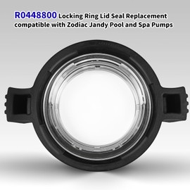 XJJ R0448800 Pool Pump Lid, Locking Ring Lid Seal Replacement,Lid with Locking Ring and O-Ring Compatible with Zodiac Jandy PlusHP Water Feature MaxHP Pool Pump Models PHPF/PHPM, WFTR, MHPM