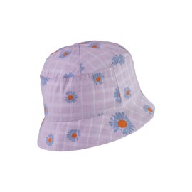 Sterntaler Baby Hat Flower – Girls' Baby Hat Flower – Peaked Cap with UV Protection 30 for Protection on Hot Summer Days – Cotton Sun Hat, lilac