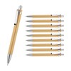 WPRO Set of 10 Bamboo Ben Mechanical Pencils, Automatic, Retractable,