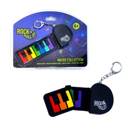 MUKIKIM Micro Rainbow Piano. Mini Size Color Piano. Portable Silicone Pad + Key Chain