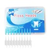 400PCS Interdental Brushes Double-ended Silicone Toothpick Dual-ended Dental Floss Pick