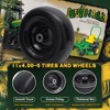 Wiltire 11x4.00-5 Flat Free Tire and Wheel (2 Pack),Universal 11x4-5