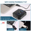 External Sound Card, PHOINIKAS T10 USB Audio Adapter for PC