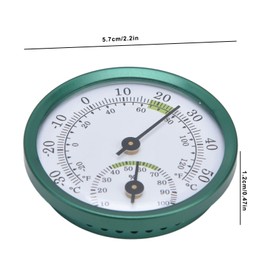 Mini Temperature Humidity Meter, Wall Hanging Temperature Humidity Tester, with Thin Transparent Dial, Easy to Read Scale, Measure The Temperature and Humidity Twice, Pay Attention to Four Seasons