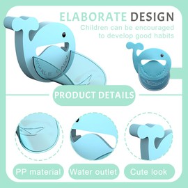 MEXRUMI 1 Piece Tap Extension for Children Tap Extender Tap Extender Cartoon Faucet Extender Tap Extension Extender for Kitchen and Bathroom Tap Accessories (Blue Whale)