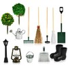 11 Piece Gnome Accessories Garden, Miniature Garden Set with Gnome