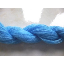 Bright Medium Blue Lace Fingering Weight Knitting Crochet Sock Yarn