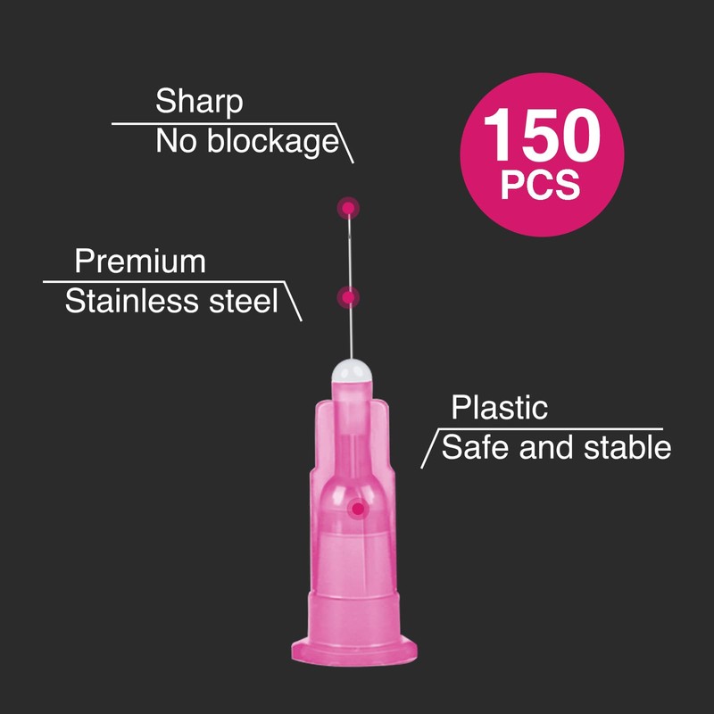 TENKAIWICK 150 Pack 29 Gauge 1/2 inch Needle, Sterile Disposable