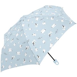 Klux 127070 Children's Folding Umbrella Carabiner Small Bird Light Blue