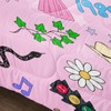 BELVED MIME Girls Pink Pop Music Theme Comforter Set Queen
