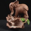 Cute Elephant Backflow Incense Burner Ceramic Incense Holder for Decor