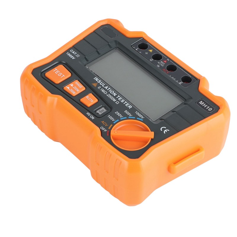 Digital Megohm Meter Electrical Earth Resistance Insulation Tester High Accuracy
