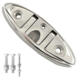 ISURE MARINE Boat Folding Cleat 6" Flip-up Heavy Dock Cleat Marine Grade 316 Stainless Steel