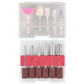 YFFSFDC Nail Care Set, 11 Pieces, Nail Drill Bit Set, Carbide Bar, Grinding Headset, Manicure Tool, Nail File, Professional Electric Nail Machine Set, Nail Clippers, Nail Polishing, Exfoliating Shank, Work, Home, Salon