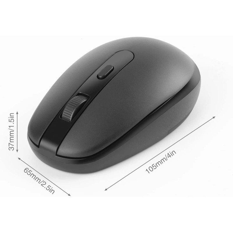 Rii Wireless Mouse RM700 2.4G Silent Mouse with USB Receiver