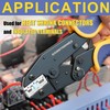 haisstronica Crimping Tool For Heat Shrink Connectors-AWG 22-10 Ratchet Wire