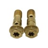 SPNUVR 2Pcs M10x1.25 Universal Motorcycle Stainless Steel Banjo Bolts Brake