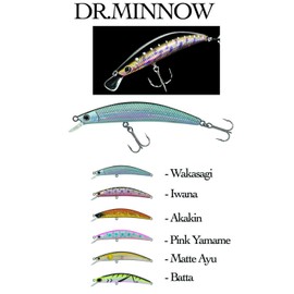 Daiwa DRM7F72 Dr. Minnow Jerkbaits 2 3/4" 1/7 OZ Fishing Bait, Iwana, One Size