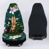 Bulopur Tropical Leaves Giraffe Printed Car Seat Covers Set for